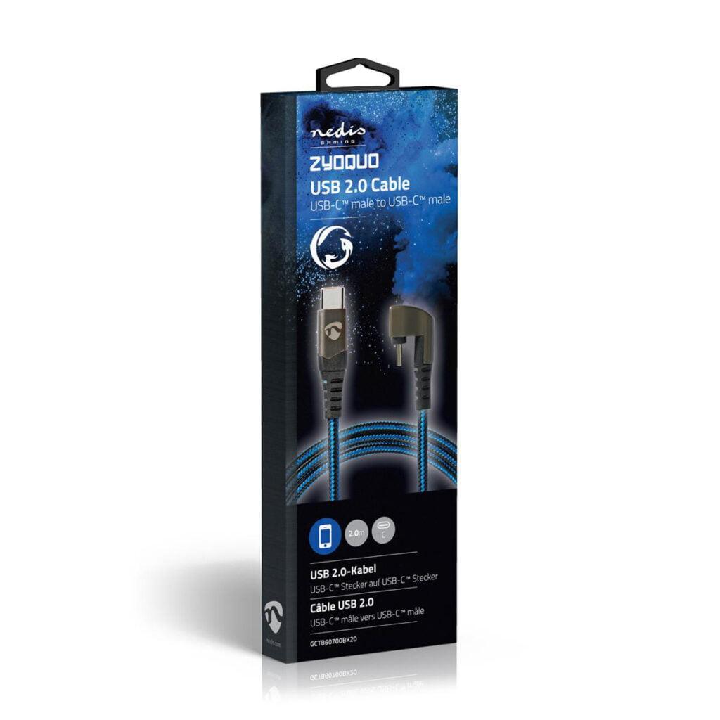 cablu usb type c tata usb type c tata conector gaming 180 2m nedis 11