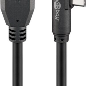 cablu usb type c unghi 90 grade la usb a 30 2m goobay