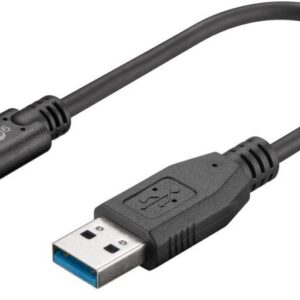 cablu usb type c usb a 30 15cm sincronizare incarcare super speed 5gbit s cupru goobay