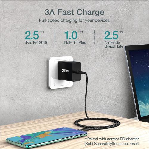 cablu usb type c usb type c choetech xcc 1003 pd 60w 12m negru 2