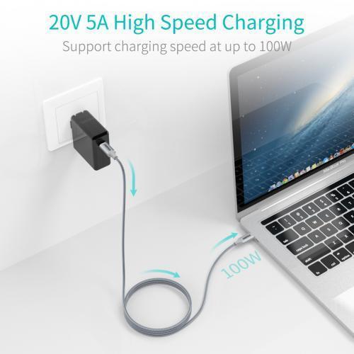 cablu usb type c usb type c pd 100w 18m gri choetech xcc 1002 gy 1