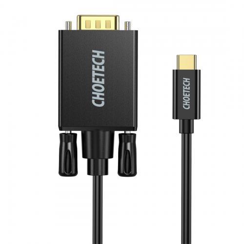 cablu usb type c vga choetech xcv 1801 18m negru 1