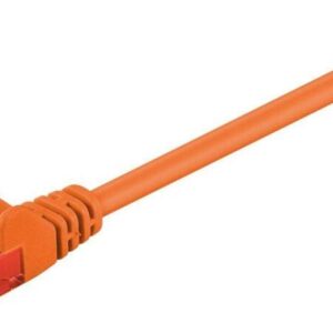 cablu utp cat6 mufat 2m patch cord portocaliu goobay