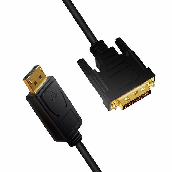 cablu v12 displayport dvi d 241 2m logilink cv0131 2
