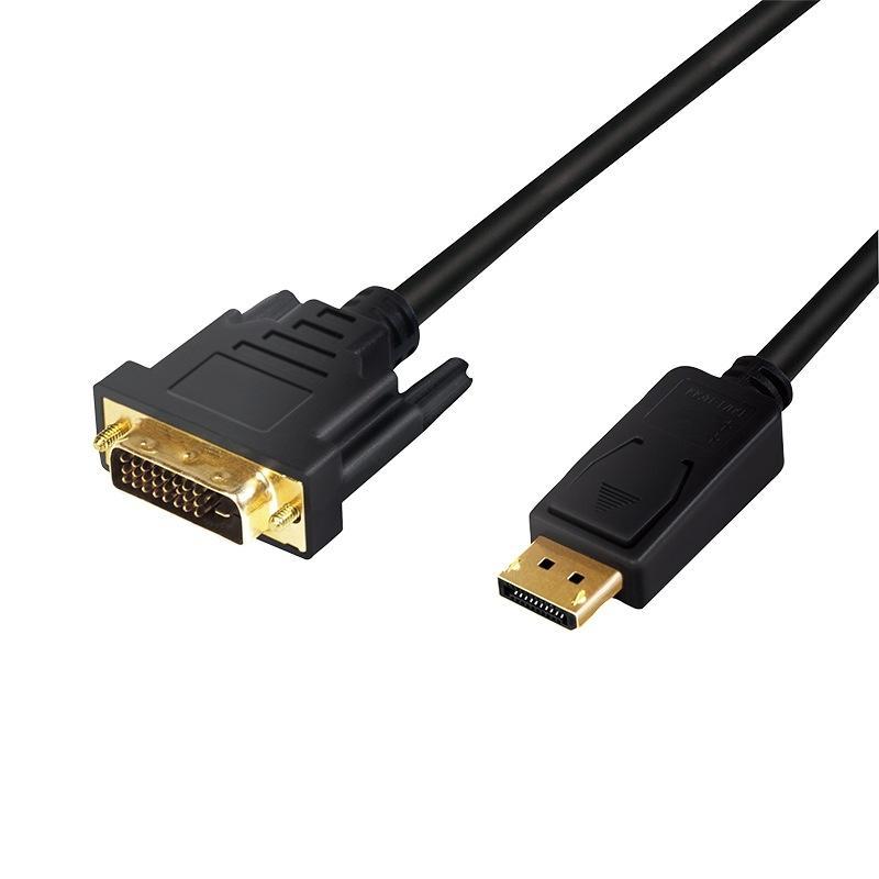 cablu v12 displayport dvi d 241 3m logilink cv0132 1