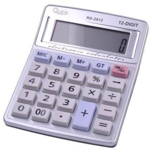 calculator 12 digits rd 2812 quer