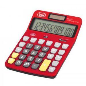 calculator de birou ec 3775 12 digit baterie solar rosu trevi