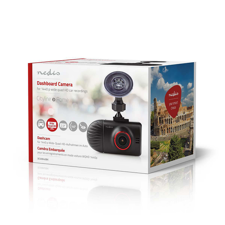 camera auto dvr dubla wide quad hd 1440p 2k 2 ch 231 nedis 20