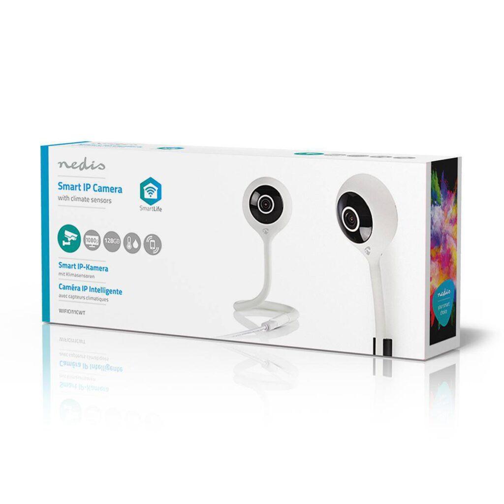 camera smart wifi ip hd 720p cu senzor de temperatura nedis 9
