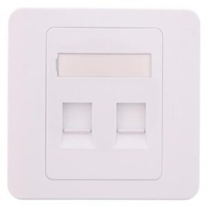 capac priza rj45 fara keystone 2 porturi alb well