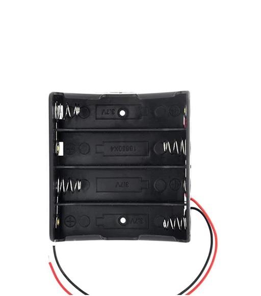 carcasa 4x 18650 cu fire terminale