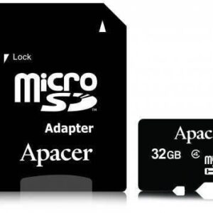 card microsdhc 32gb clasa 4 cu adaptor sd apacer