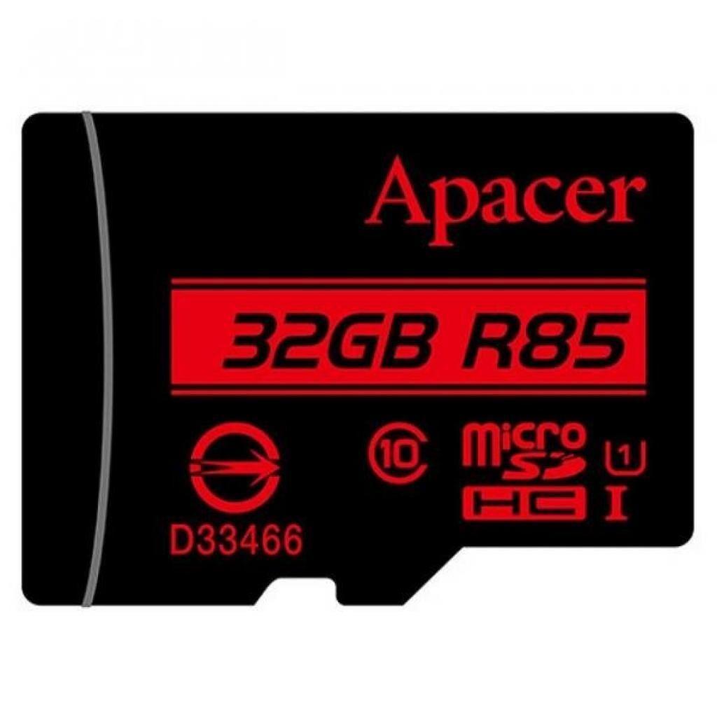 card microsdhc uhs i apacer 32gb clasa10 cu adaptor sd 2