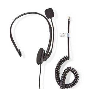 casca call center mono mufa rj9 22m nedis