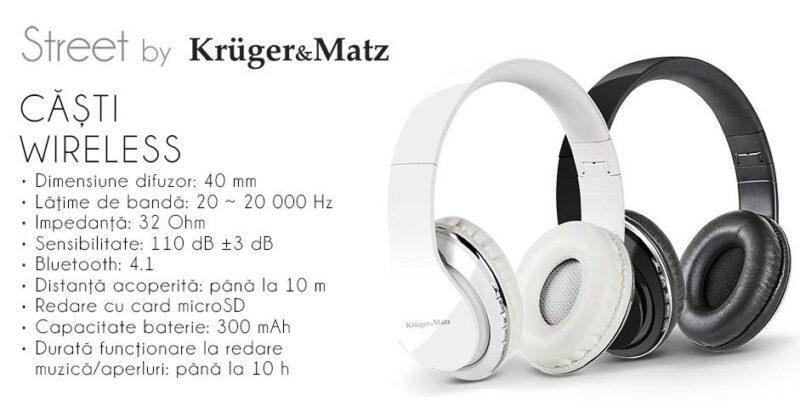 casti audio bluetooth v41 street krugermatz km0623 4