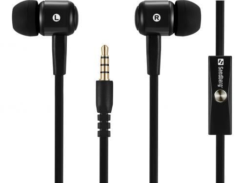 casti audio in ear cu fir sandberg 125 62 microfon negru 1