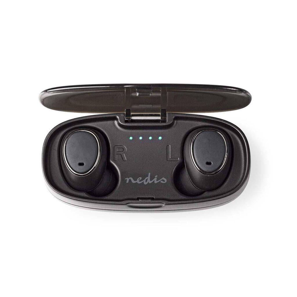 casti bluetooth in ear cu tehnologie true wireless stereo si reincarcare in carcasa nedis 2