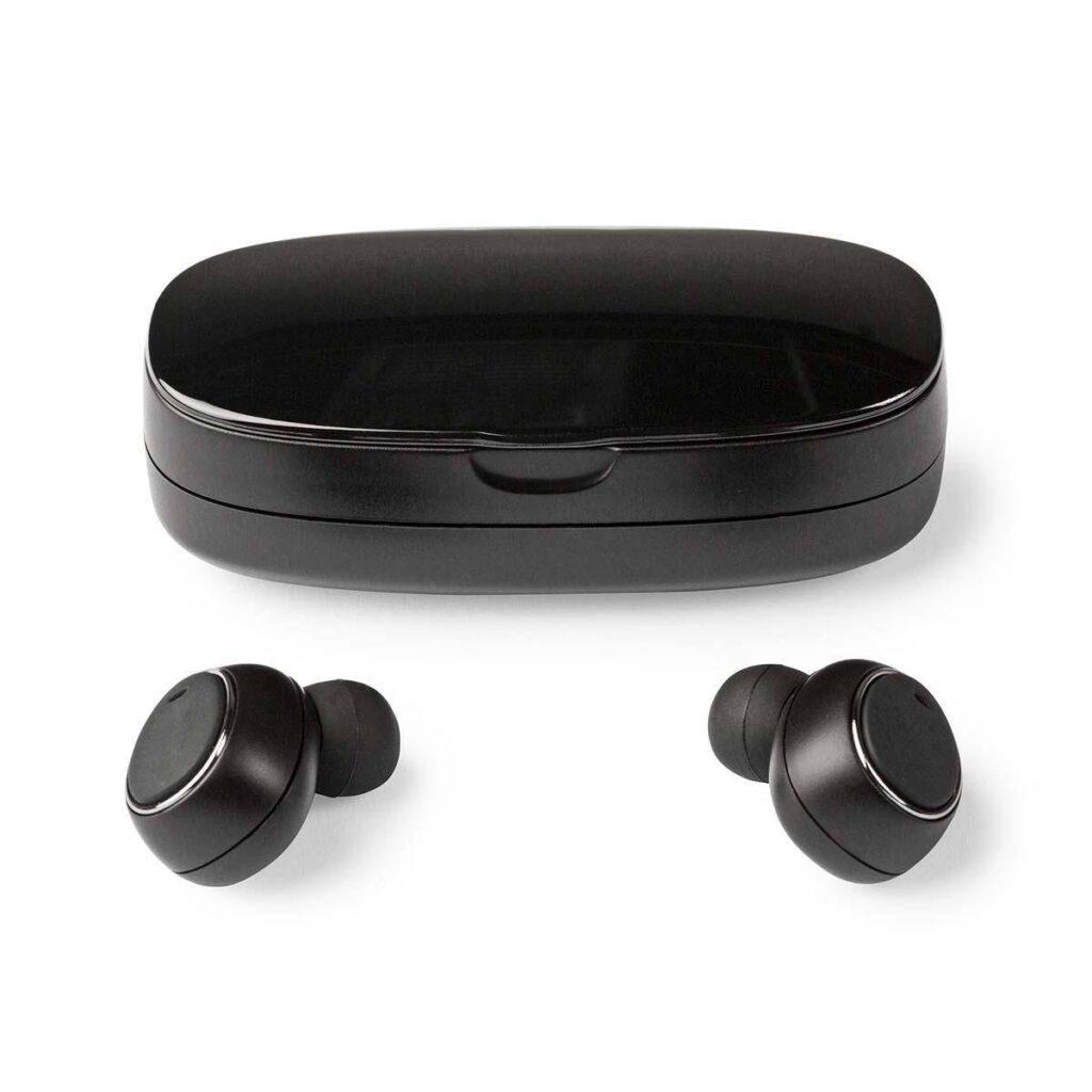 casti bluetooth in ear cu tehnologie true wireless stereo si reincarcare in carcasa nedis 3