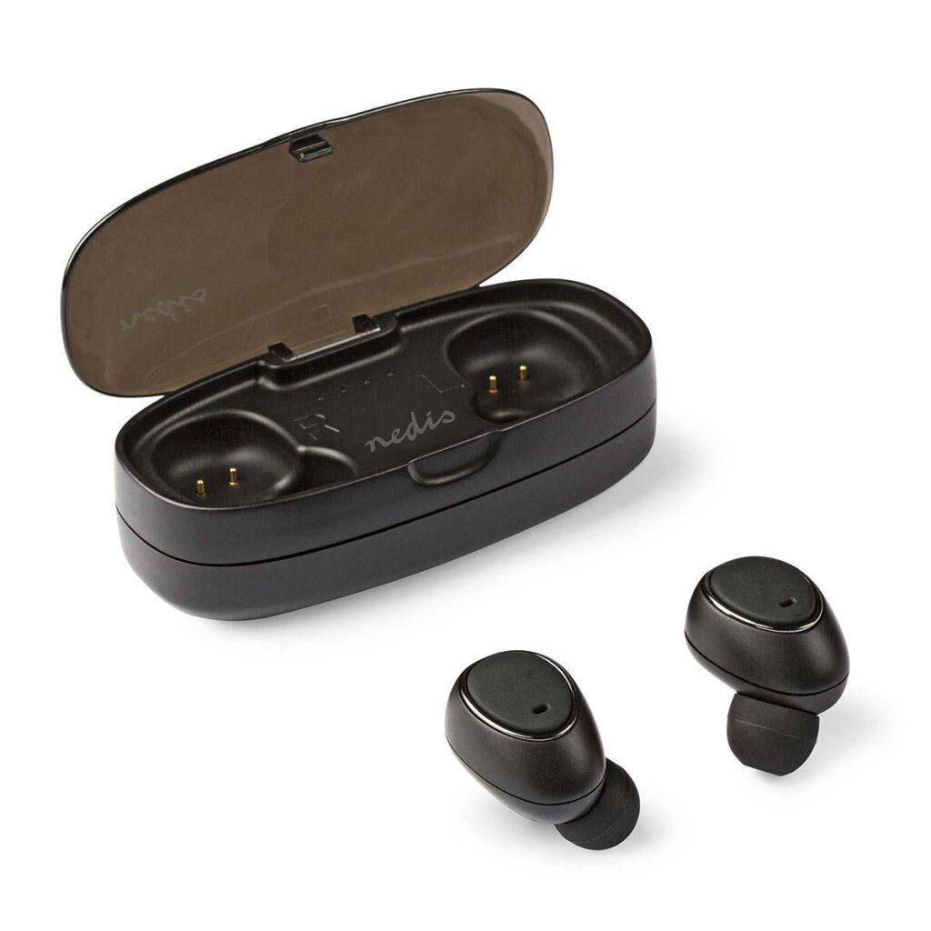 casti bluetooth in ear cu tehnologie true wireless stereo si reincarcare in carcasa nedis 7