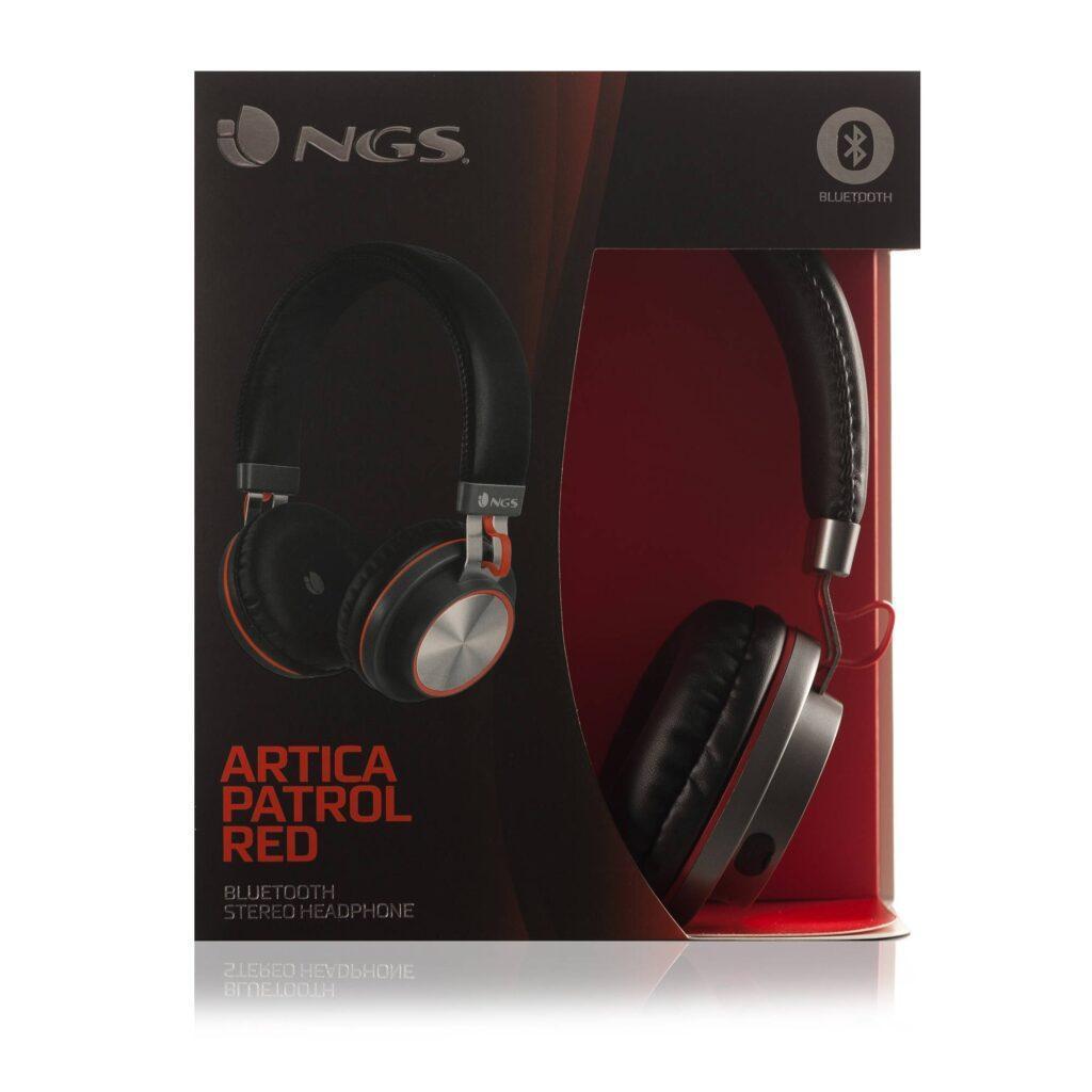 casti bluetooth patrol artica rosu stereo ngs 5