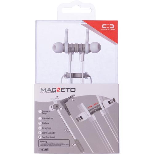 casti cu fir in ear 35 mm alb gri magneto maxell 3