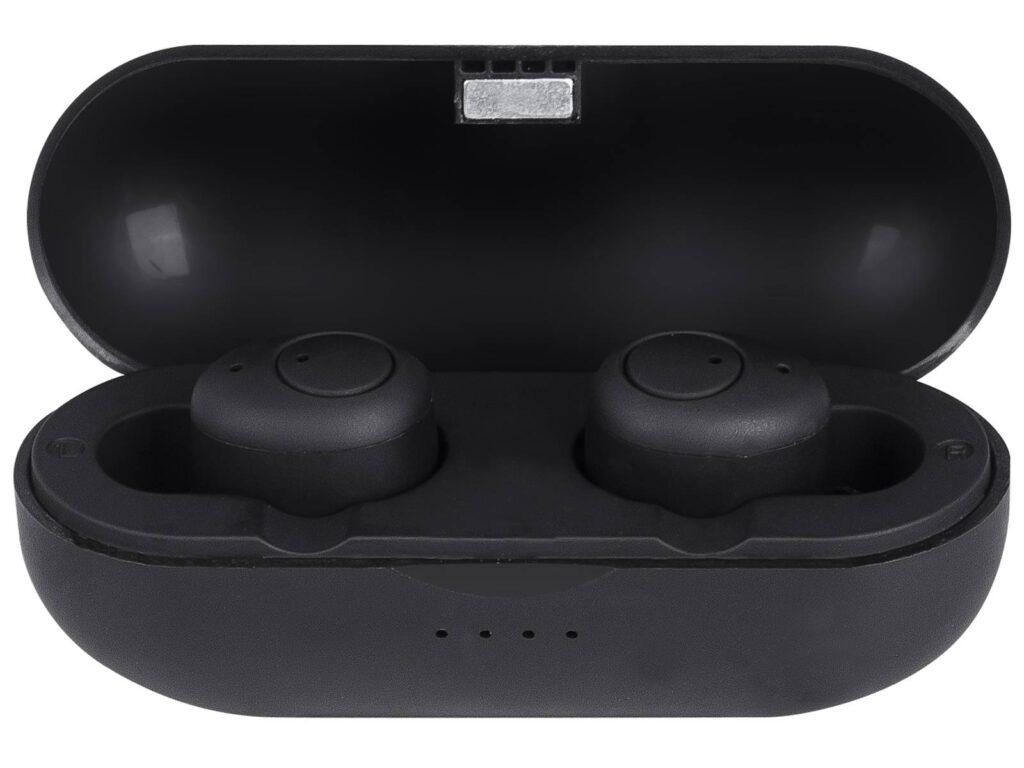 casti mini bluetooth cu microfon hmp 12e05 airbuds negru trevi 2