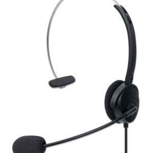 casti mono on ear cu microfon usb control volum 15m 179867 manhattan