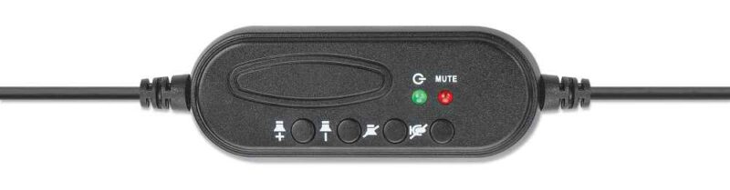 casti mono over ear cu microfon usb control volum 15m manhattan 179874 2