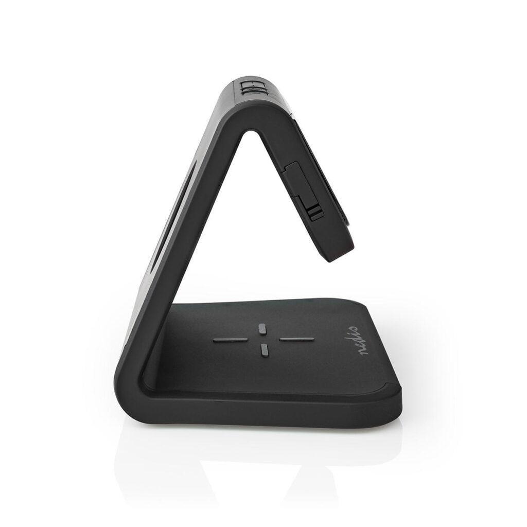 ceas cu alarma nedis incarcator wireless qi lumina multicolora negru 4