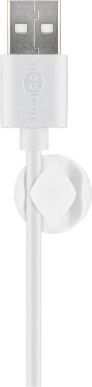 cleme pentru gestionarea cablurilor cu 2 sloturi goobay set 6buc alb 5