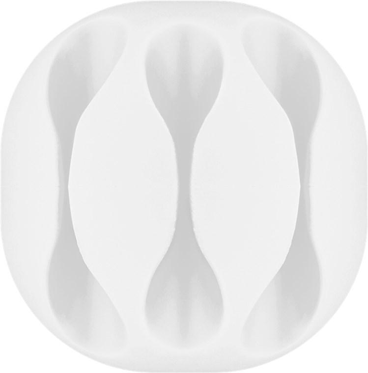 cleme pentru gestionarea cablurilor cu 3 sloturi goobay set 4buc alb 6