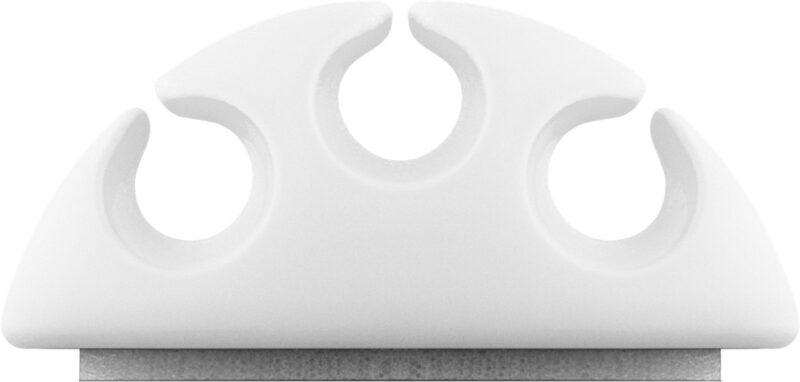 cleme pentru gestionarea cablurilor cu 3 sloturi goobay set 4buc alb 8