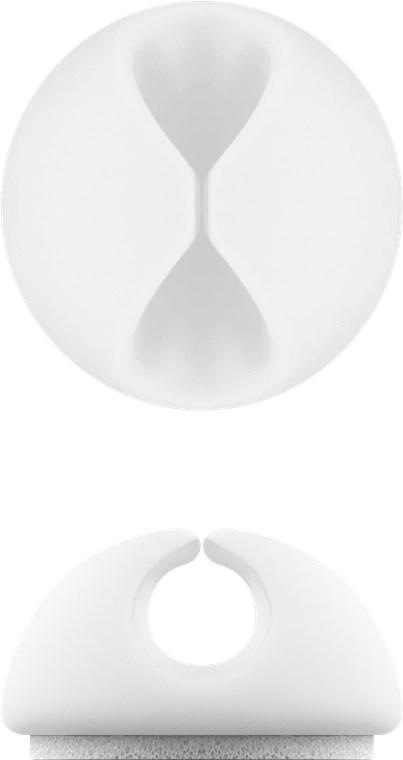 cleme pentru gestionarea cablurilor goobay set 5buc alb 13