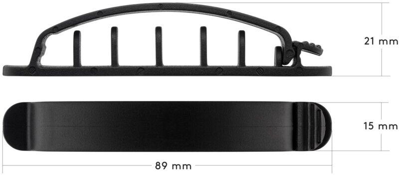 cleme pentru gestionarea cablurilor goobay set 6buc negru 14