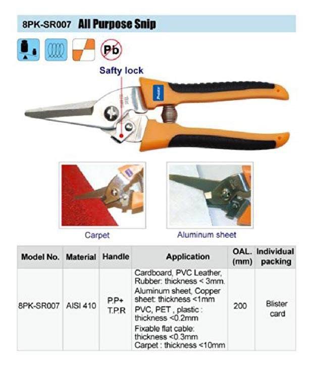 cleste de taiat cu cioc lung subtire proskit 2