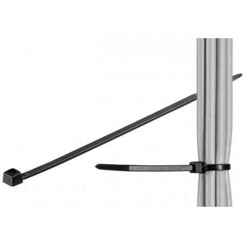 coliere plastic plastic negru 45x280mm de interior exterior 100buc goobay