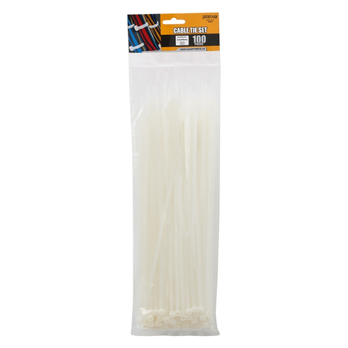 coliere plastic transparent 300x46mm 100buc handy