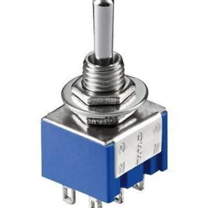 comutator 2x on off on 6 pini 3a 250v 125x115x95mm goobay
