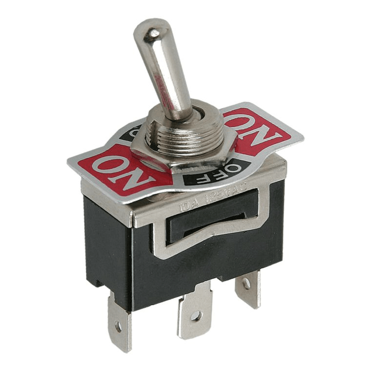 comutator cu brat 1 circuit 10a 250v on off on cu retinere