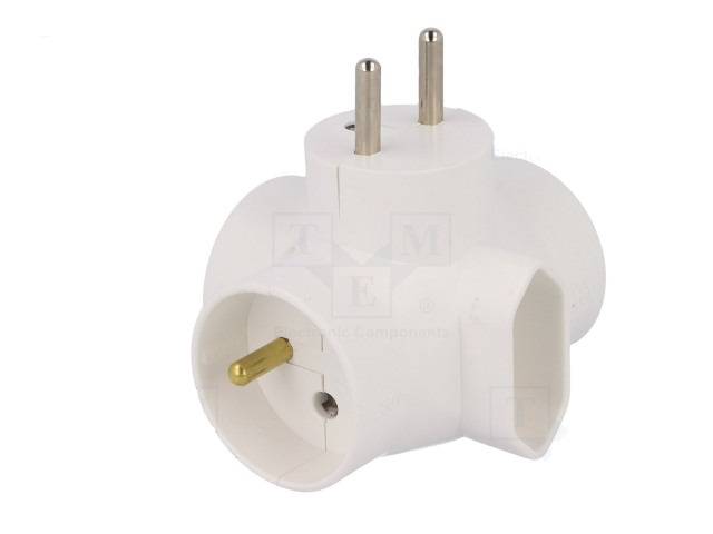 conector ac supply splitter layout 2p 2ppe white timex elektro r 44