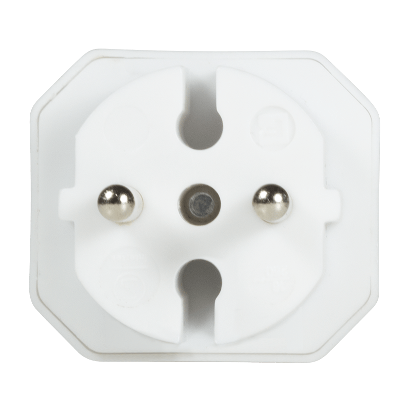 conector alimentare ac schuko splitter alb 2x soclu euro logilink lps218 3