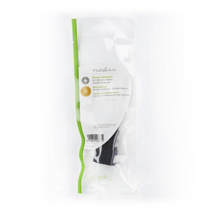 conector alimentare iec320 c14 tata iec320 c5 mama valueline 3