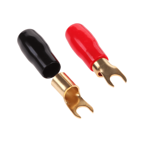 conector cablu 05 8mm 1buc rosu negru