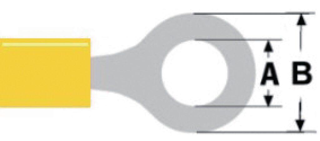 conector fast on ring 84mm galben valueline