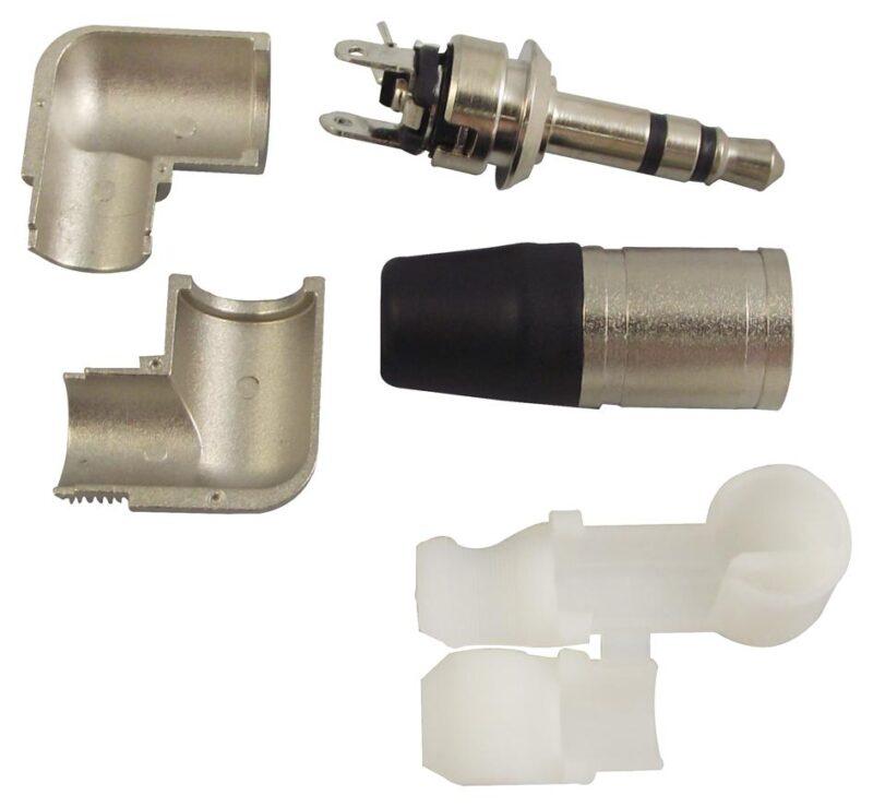 conector jack 35 mm stereo tata in unghi de 90 grade neutrik ntp3rc 2