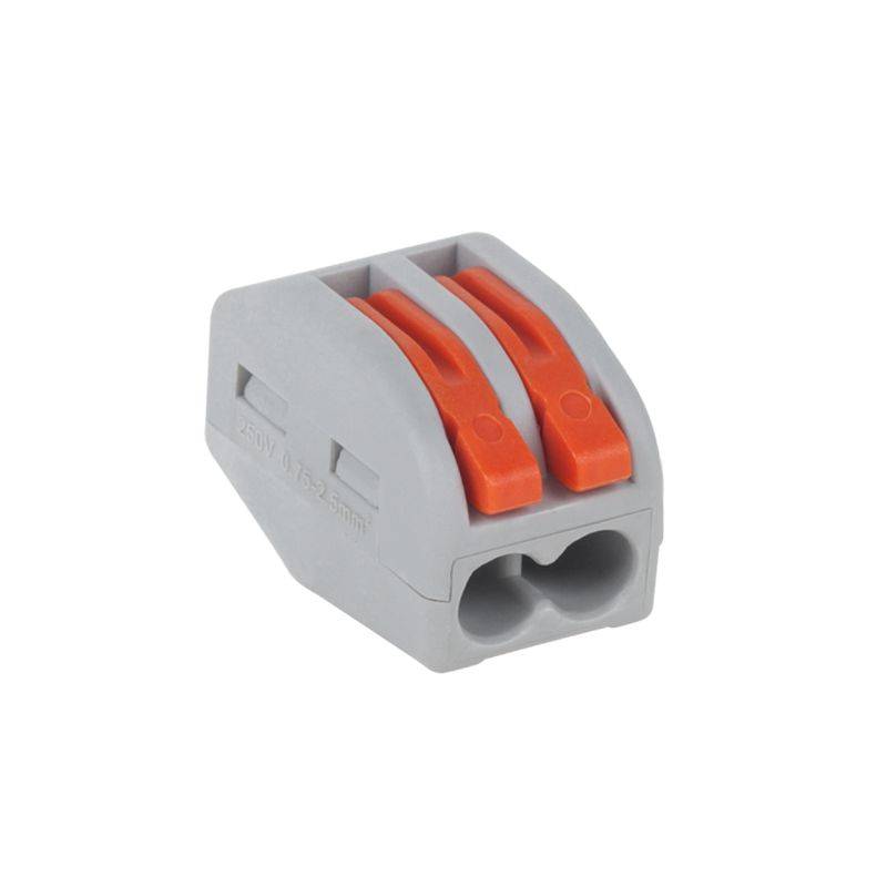 conector universal 2x 075 25 mm rapid cu cleme portocaliu
