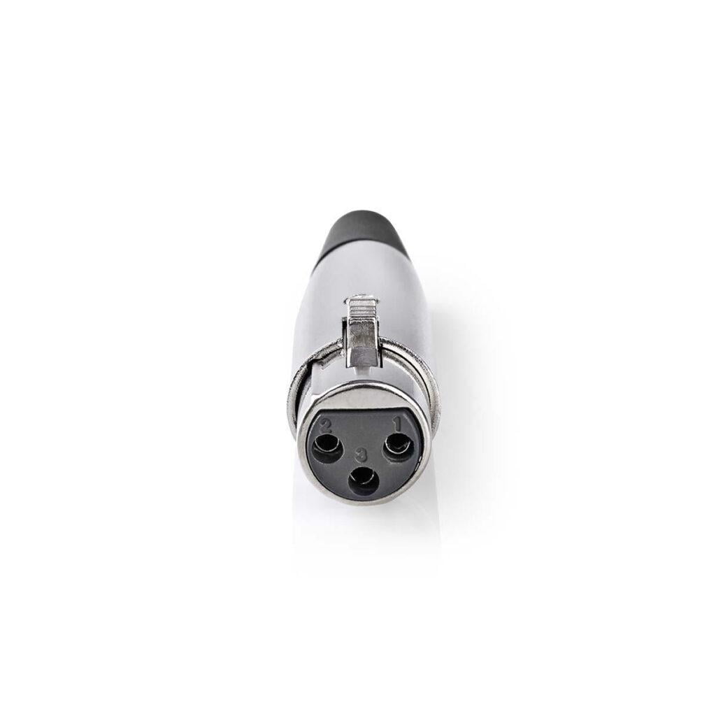 conector xlr 3 pini mama metal nedis 1