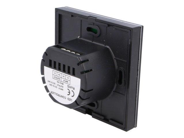 controller led canale 1 8a 86x86x36mm negru 12 24vdc optoflash of tptm06 e sl 1