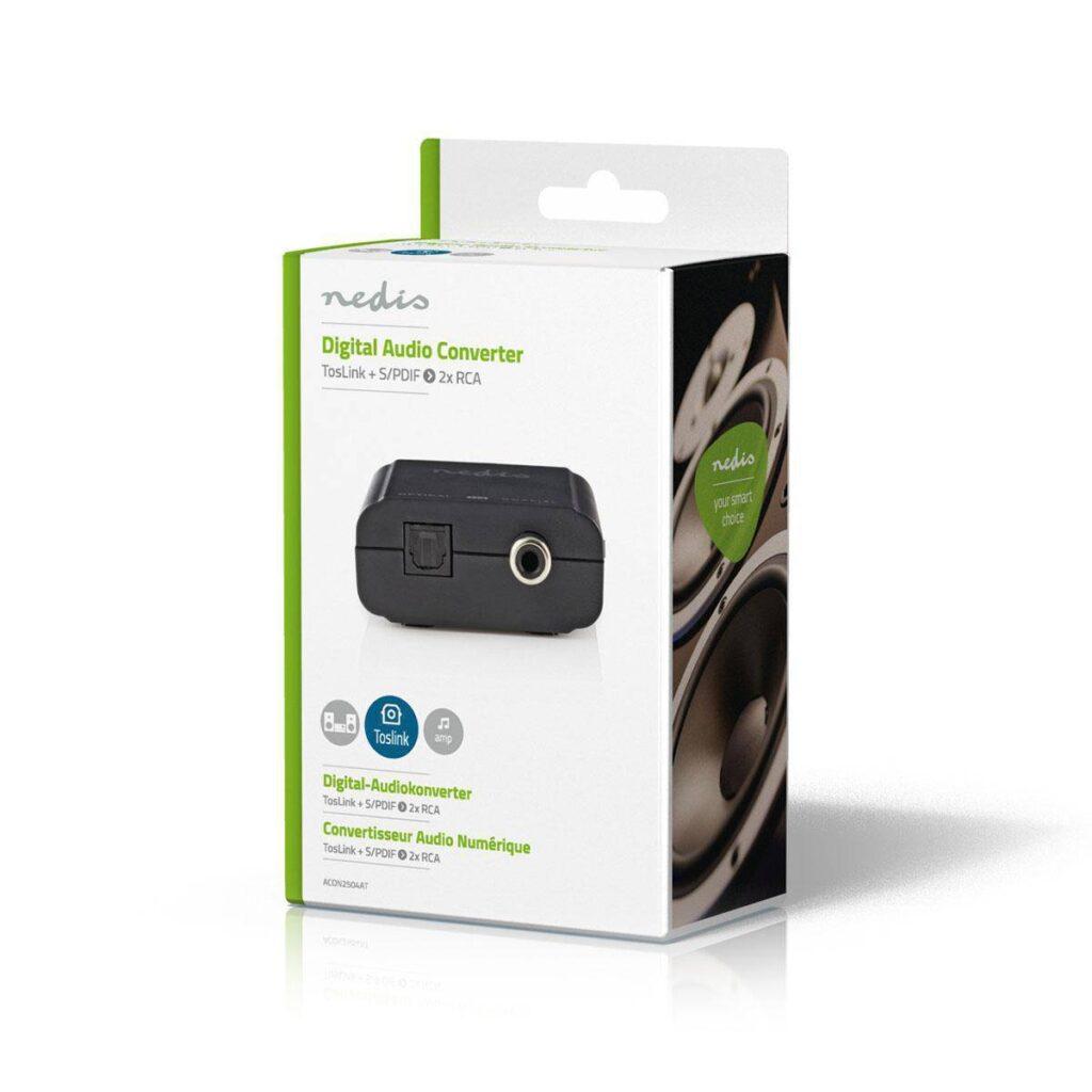 convertor digital audio stereo rca toslink mama optic rca spdif mama 2x rca mama nedis 5
