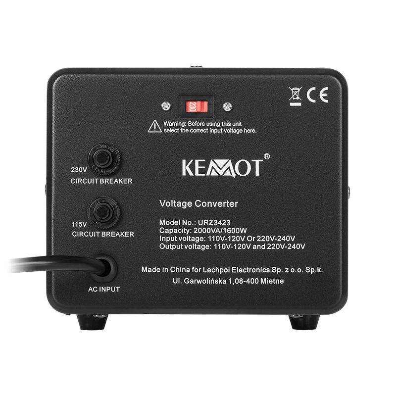 convertor tensiune 230v 110v 1600w 2000va kemot 1